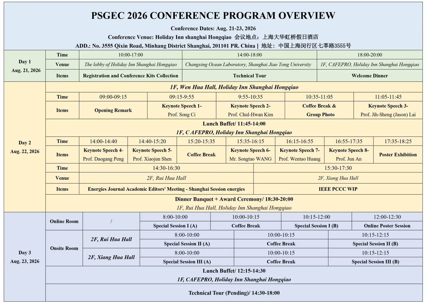 Conference Program Overview